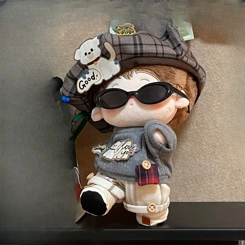 ملابس دمى قطنية 20 سم، سترة، سترة، ملابس دمى، ملابس بديلة، مجموعة جرو #4