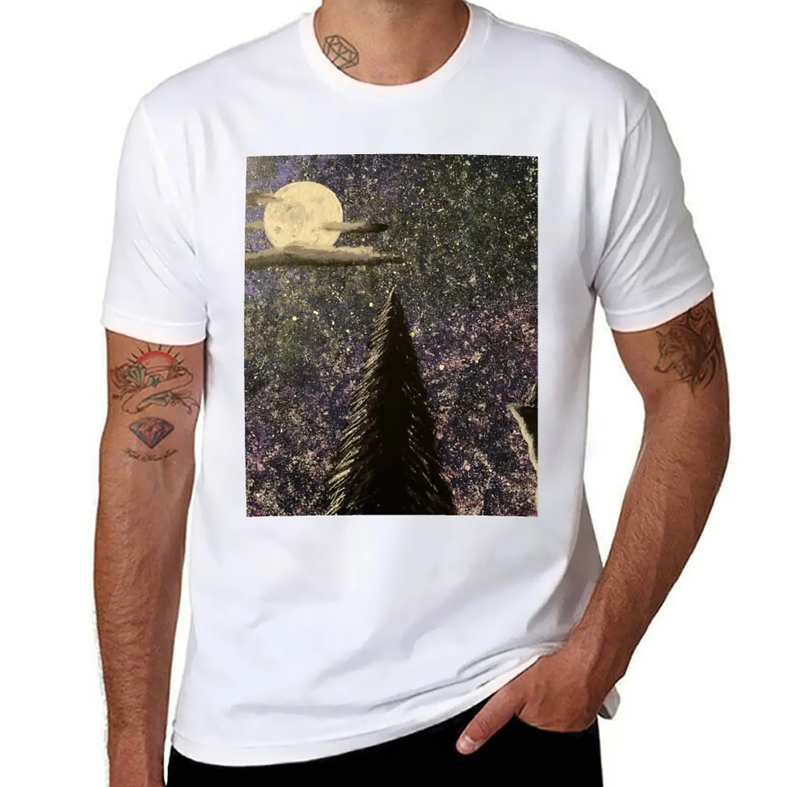 

Moonlit Evening T-Shirt t shirt for man t shirts with prints funny t shirts man T-shirt