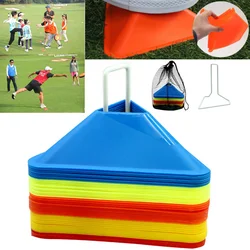 Conos de fútbol con soporte, disco de marca, Drills de agilidad, conos de espacio de entrenamiento Multideportivo para baloncesto deportivo