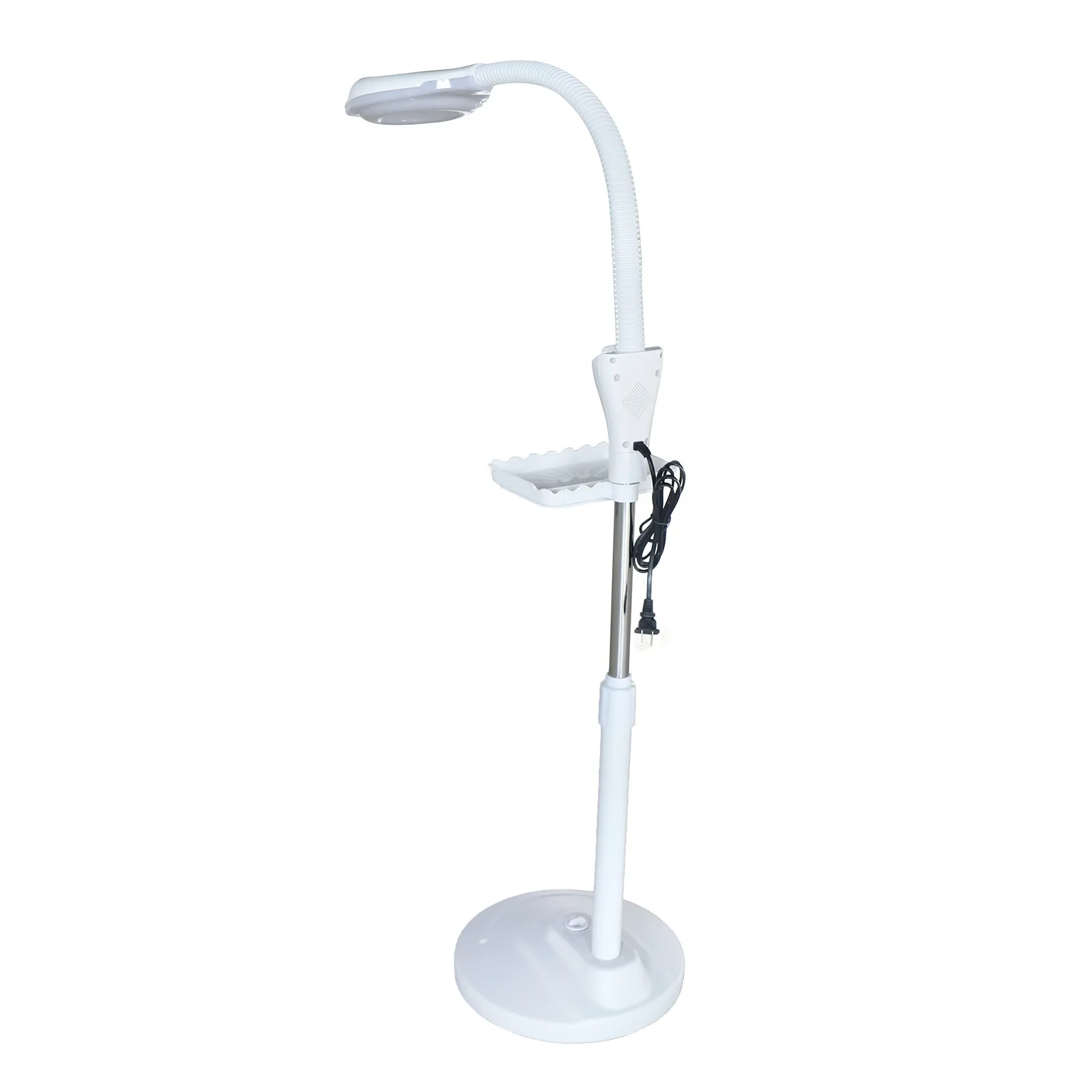 16X Magnifying Floor Lamp with LED Light Adjustable Stand for Tattoo Artists Beauty Salon Hobby Craft Work
