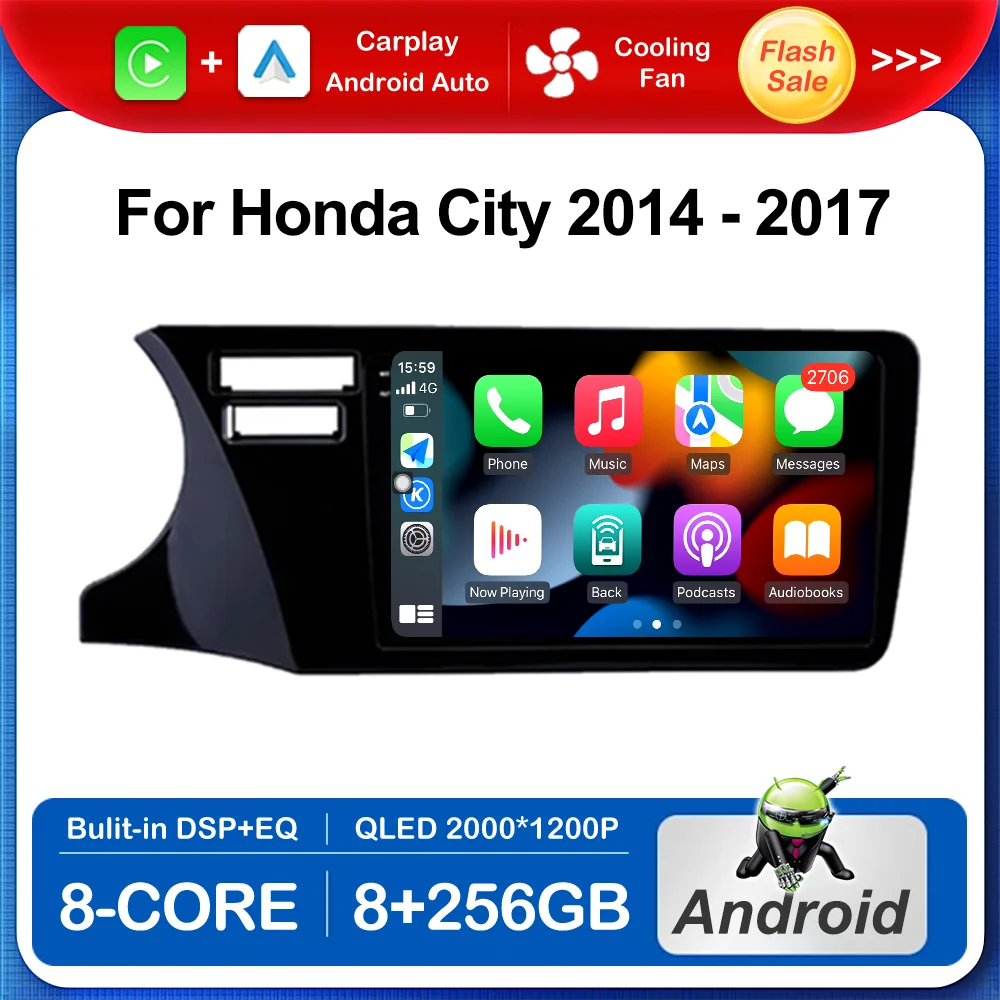 

9 '' LHD Android Intelligent System for Honda City 2014 - 2017 Car Radio Multimedia Player GPS Navi 4G Wireless BT Auto Tools