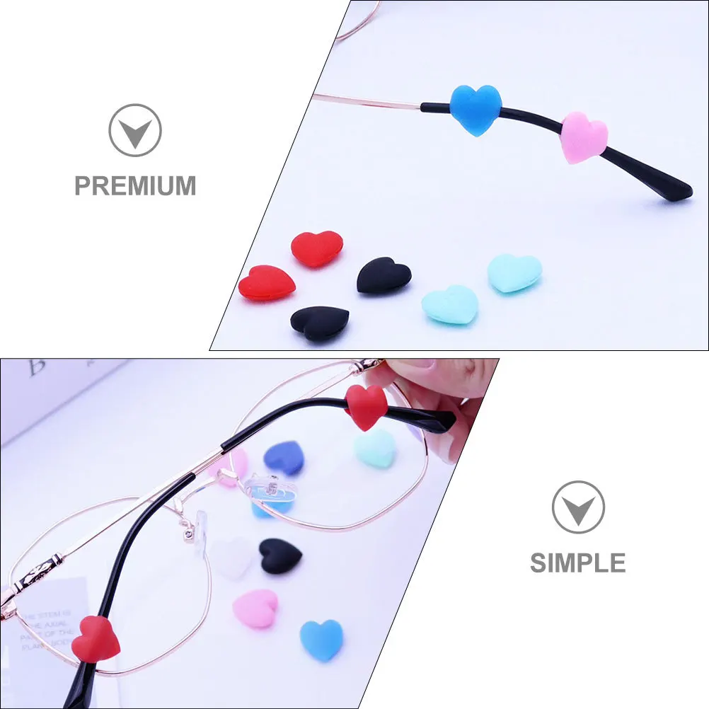 

Anti Slip Glasses Ear Hook Silicone Eyeglass Grips For Nearsighted Reading Sunglasses Fit Work Exercise Office Use Ear