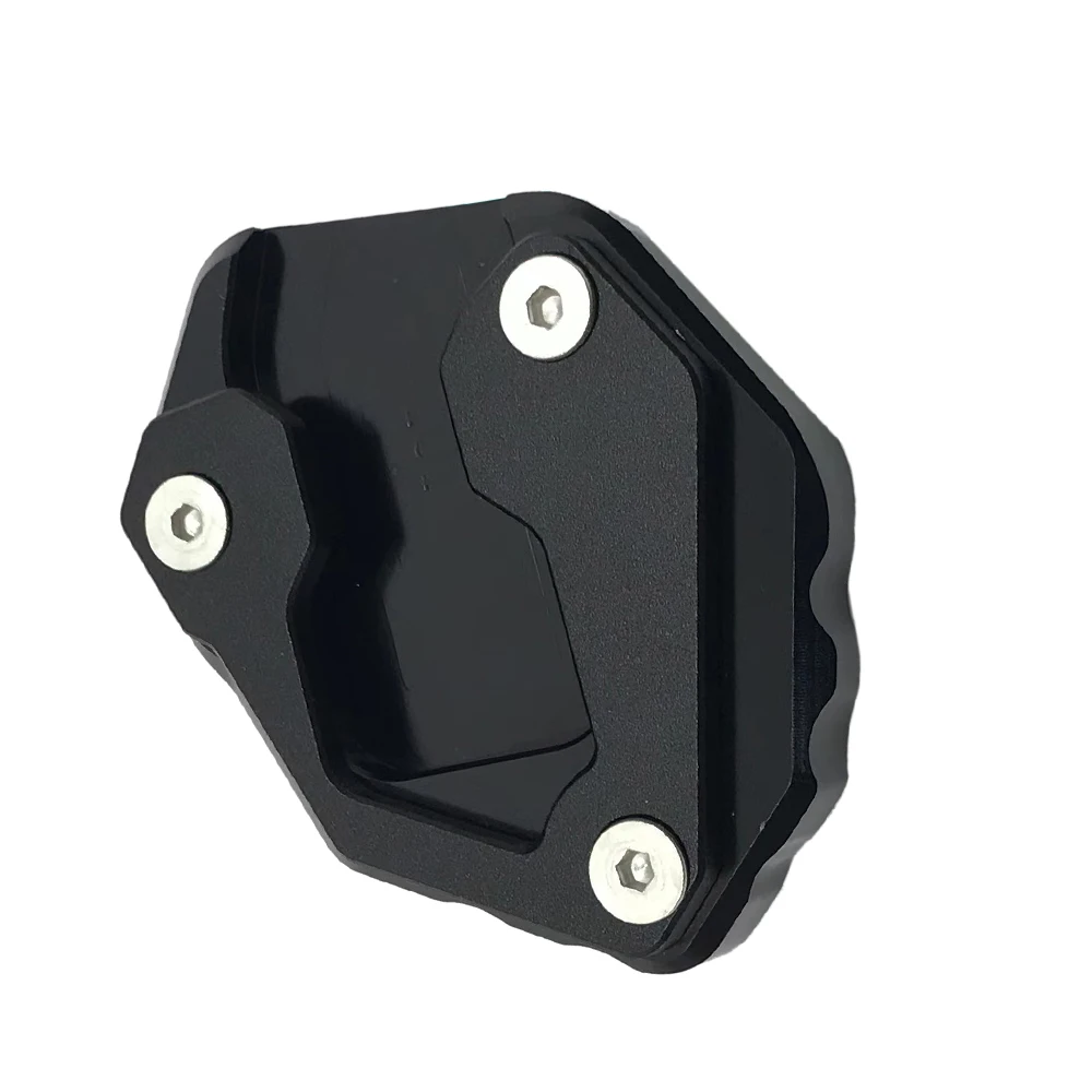 T47C_For Yamaha MT-09 Tracer MT09 TRACER900 XSR900 دراجة نارية مسنده الجانب حامل تمديد الوسادة لوحة تكبير الأسود #3