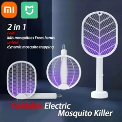 Xiaomi MIJIA 4 in 1 Foldable Electric Mosquito Killer Fly Swatter Trap USB Rechargeable Insect Killer UV Light Bug Zapper 3000V