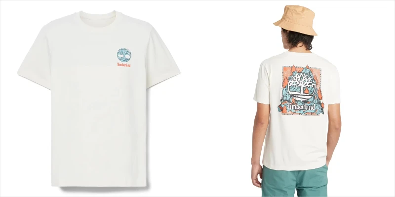 T-shirt da uomo e da donna in puro cotone stampato con motivo periferico per sport all'aria aperta 2025 in estate, autunno e inverno