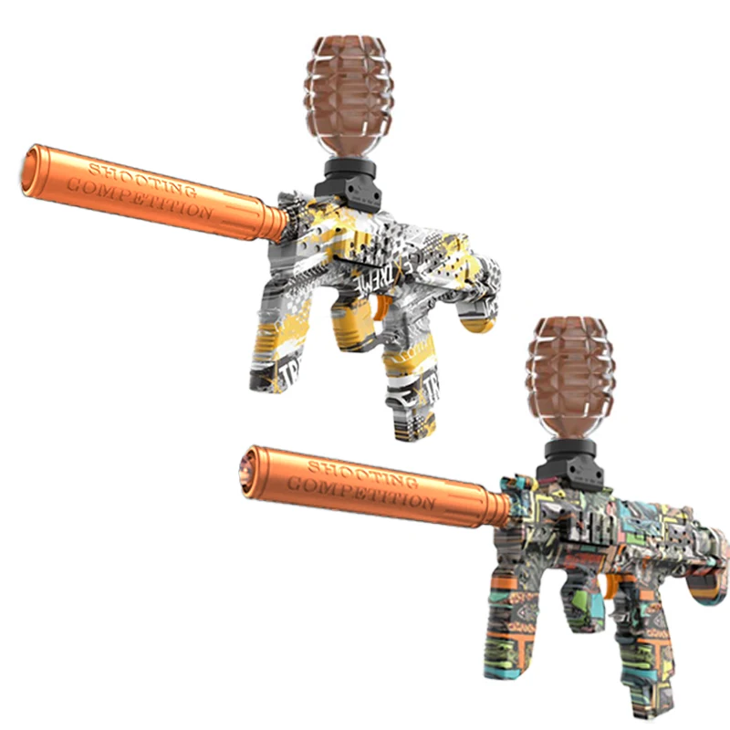 ปืนของเล่น MP7 ปืนอัตโนมัติไฟฟ้าสำหรับเล่นกลางแจ้ง ปืนยิงแบบสปอร์ต ปืนพกแบบอินเทอร์แอคทีฟ เกมปาร์ตี้ฤดูร้อน สำหรับเด็กและผู้ใหญ่ ของขวัญ