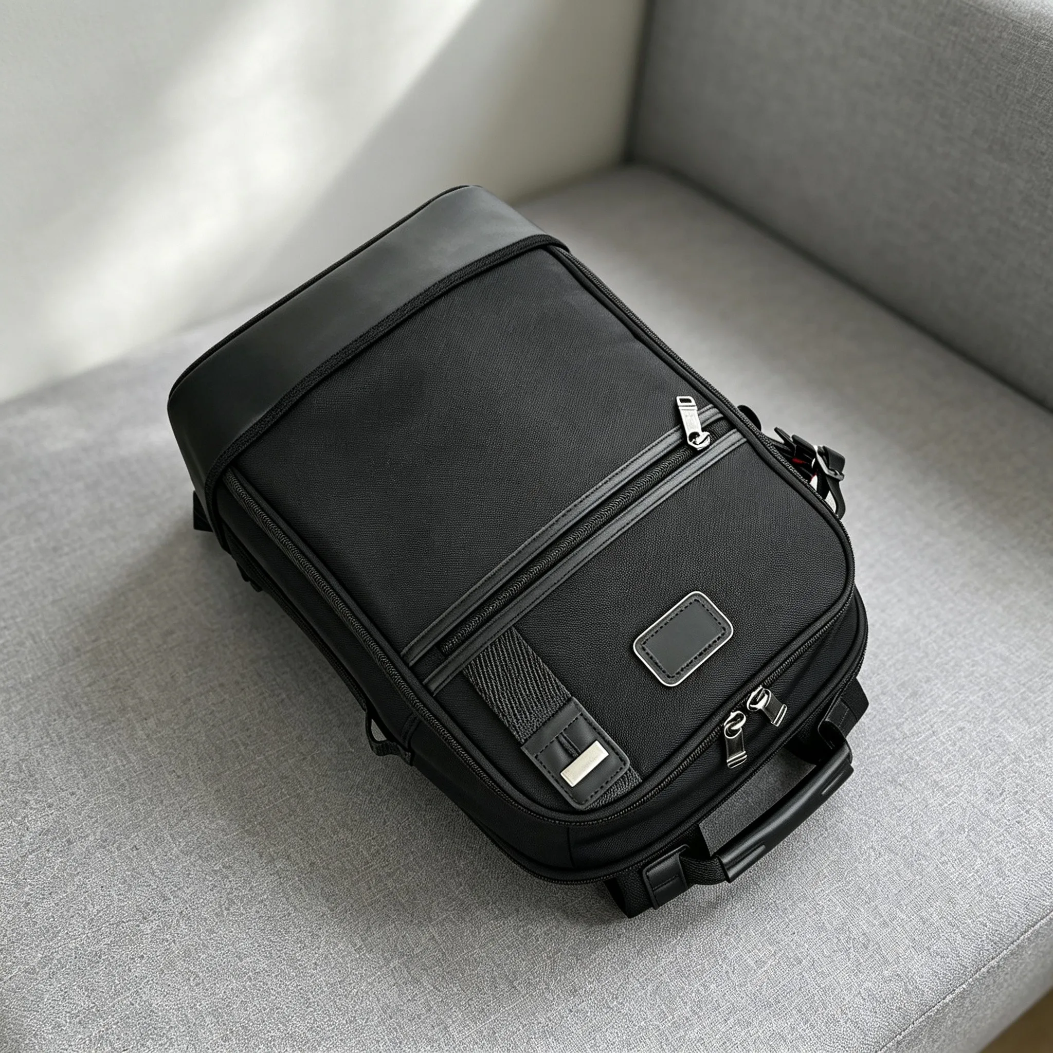 Large Capacity Classic Nylon Backpack for Men, Travel Rucksack Student School Daypack for Daily Use