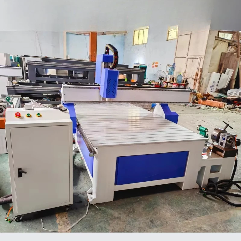 HotSale CNC Machinery For Woodworking 1325 CNC Router 4 Axis with Rotary Engraving Machine