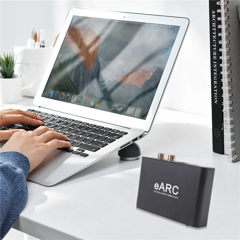 Eccellente convertitore audio ARC EARC, adattatore per estrattore audio Aux per estrattore audio EARC per amplificatore altoparlante da TV a soundbar