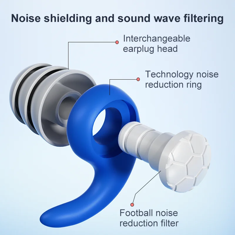 1 Set Ear Plugs For Sleeping Tapones Para Dormir Noise Reduction Waterproof Swimming Ear Plug Protection Oordopjes Earplugs Set