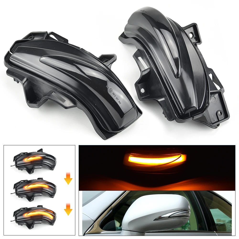 Flowing Side Mirror Lamp Dynamic Blinker LED Turn Signal Light For Lexus IS250 IS250C IS300C LS460 LS460L ES240 Car