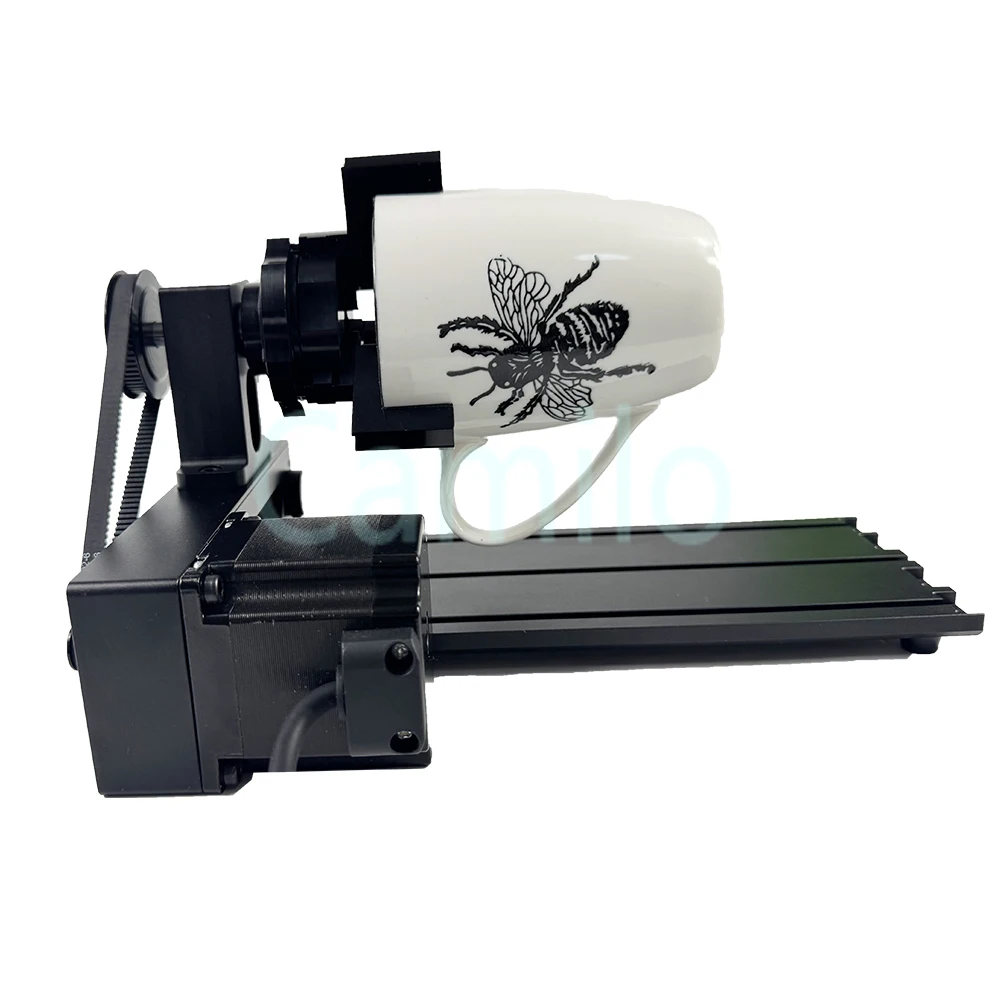 Fiber Laser Engraver Marking Machine Rotary Axis 360° Adjustable Rotation Tool for round Metal - Precision Engraving Tool