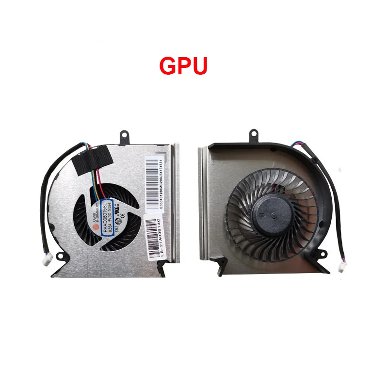 노트북 쿨러 CPU GPU 냉각 팬, MSI GL63 GE63 GP63 GV63 GL73 GP73 GE73 V R MS-16P1 16P7 용, 신제품