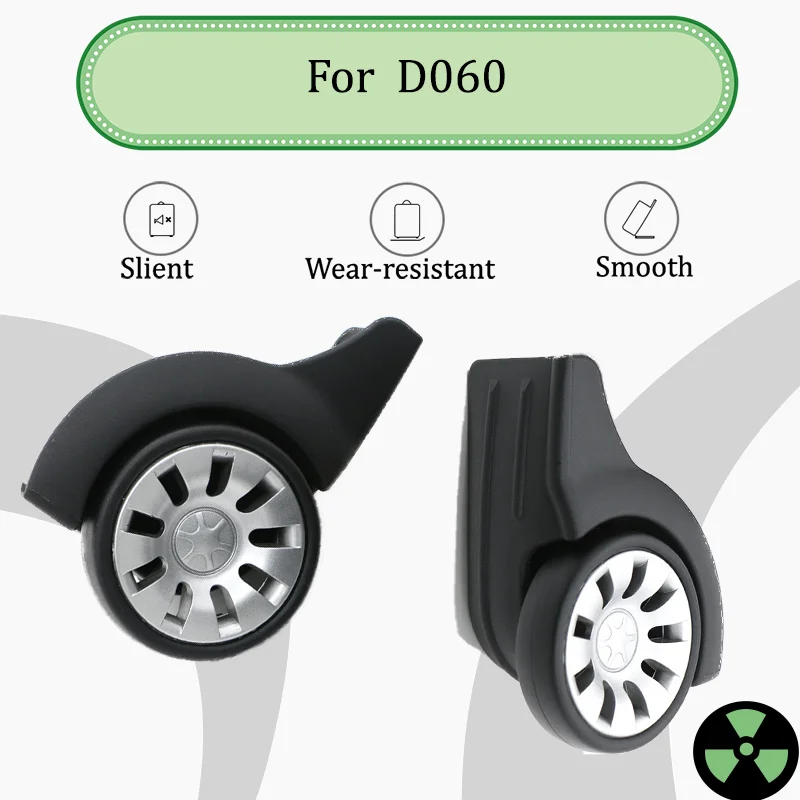 

For D060 Luggage: 2 Straight Wheels Replacement Parts Fixed Non-Swivel Front Wheel Durable Luggage Spare Parts