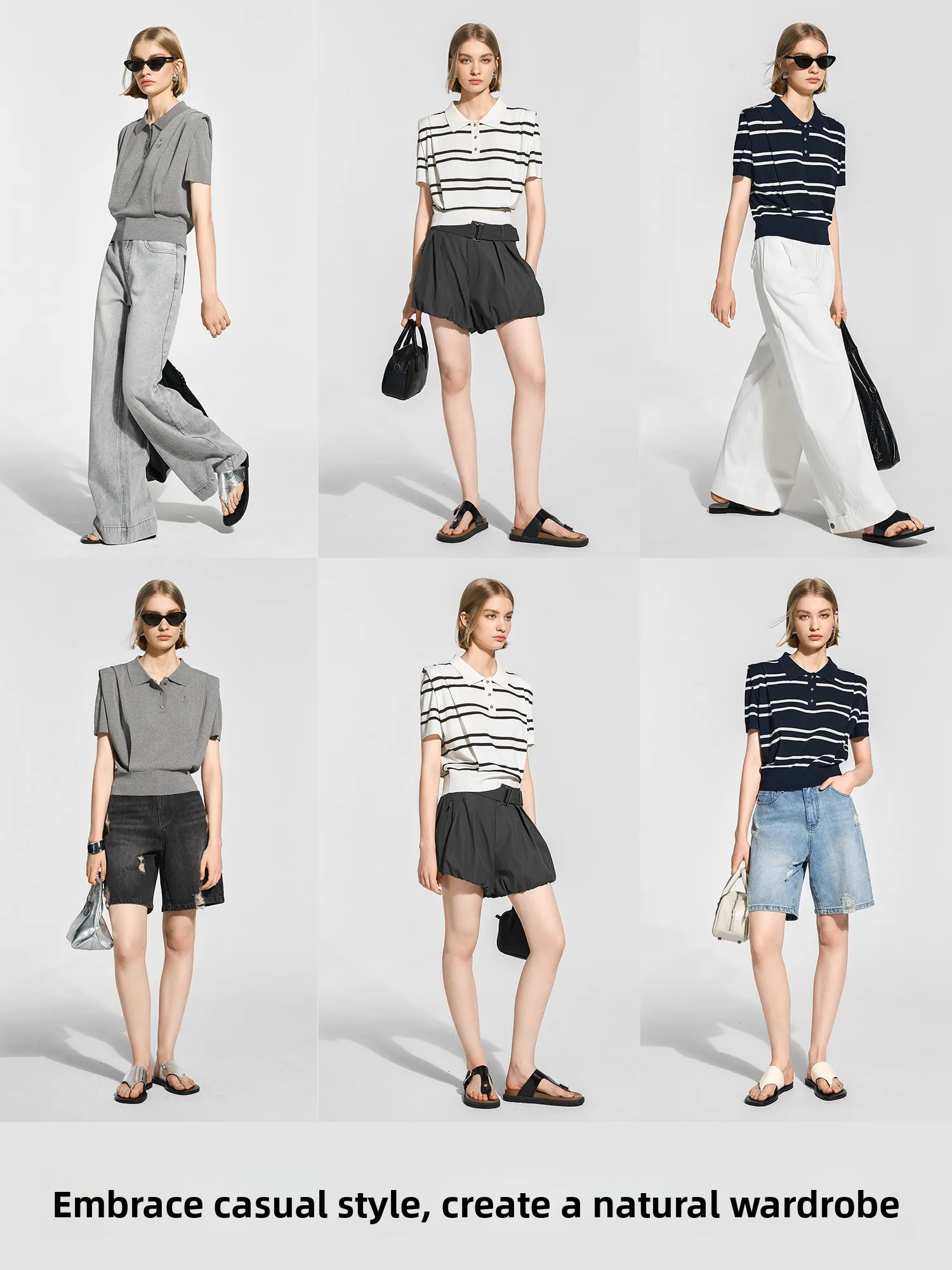 

Bie ort Sve Knitted Ne Top Women's Faion Commute Sle Slim Fit oulder Pad Summer New Arrival