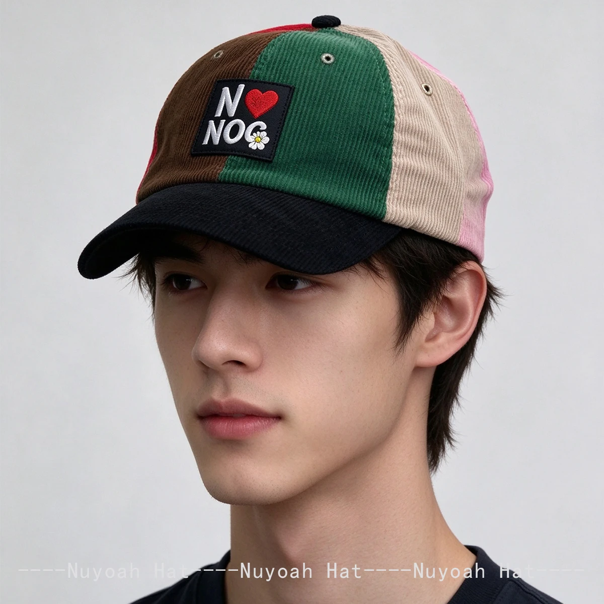 New Men Women Color Block Retro Letter Star Love Embroidery Baseball Hats Sunshade Personal Versatile Niche Peaked Caps Fashion 3