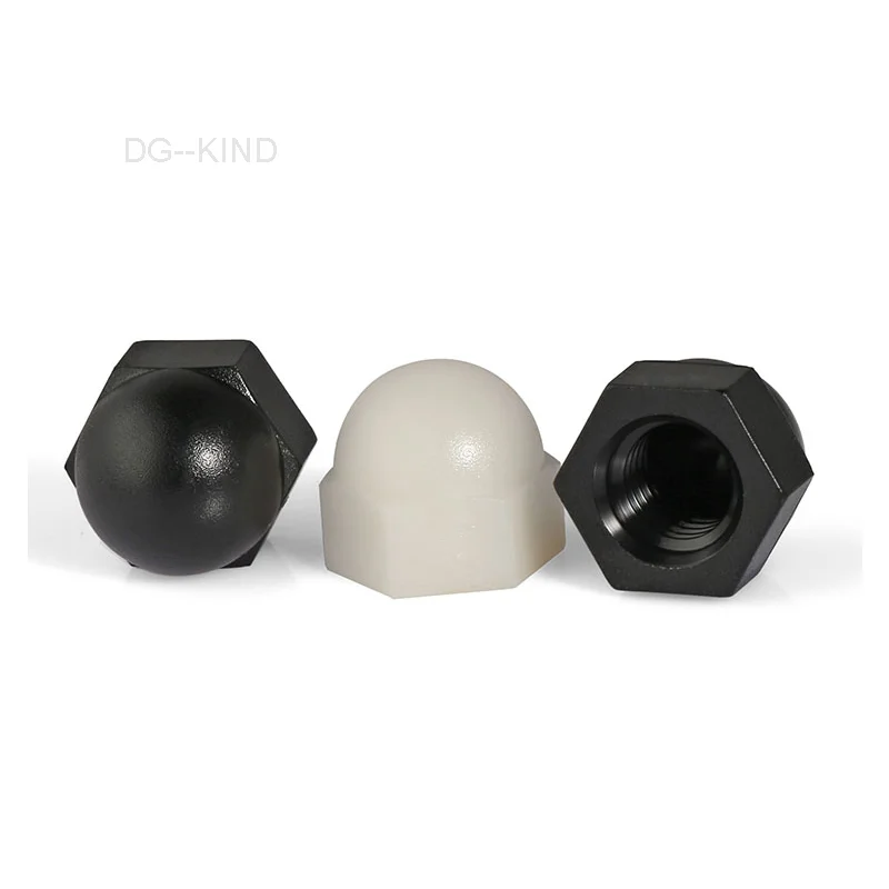 Nylon oder kunststoff mutter-set, 2/5/10 stücke, verschiedene farben, schwarz/weiß