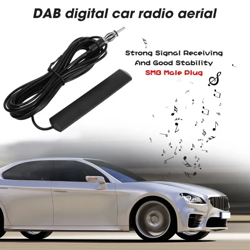 Car Radio Signal Amplifier FM Antenna Universal Cable Vehicle Adhesive Signal Antenna Booster Auto Parts Signal Enhance Devices