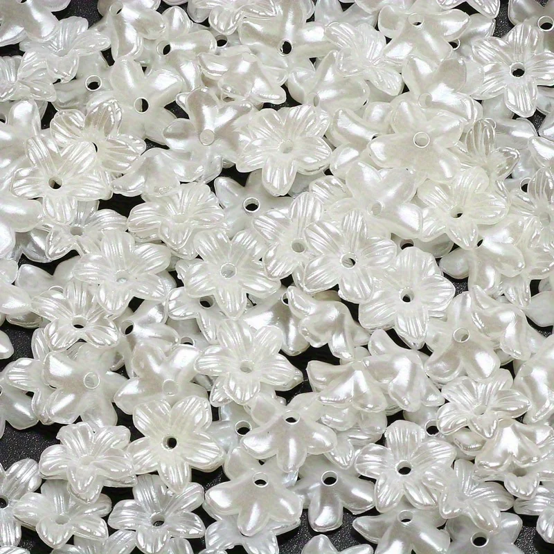 11mm Acryl Beige Flieder Blumen Windspiel Perle DIY Armband Halskette, Valentinstagsgeschenk