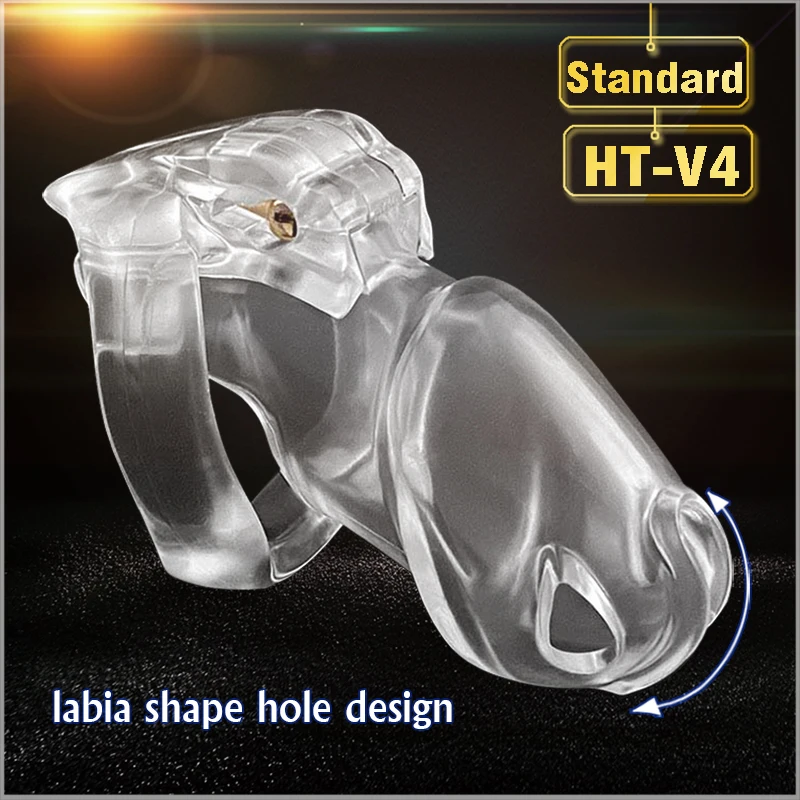 18+ Chaste Bird New Male Chastity Device HT-V4 Set Cock Cage Penis Ring Bondage Belt Fetish Adult Sex Toys for Man chastity belt