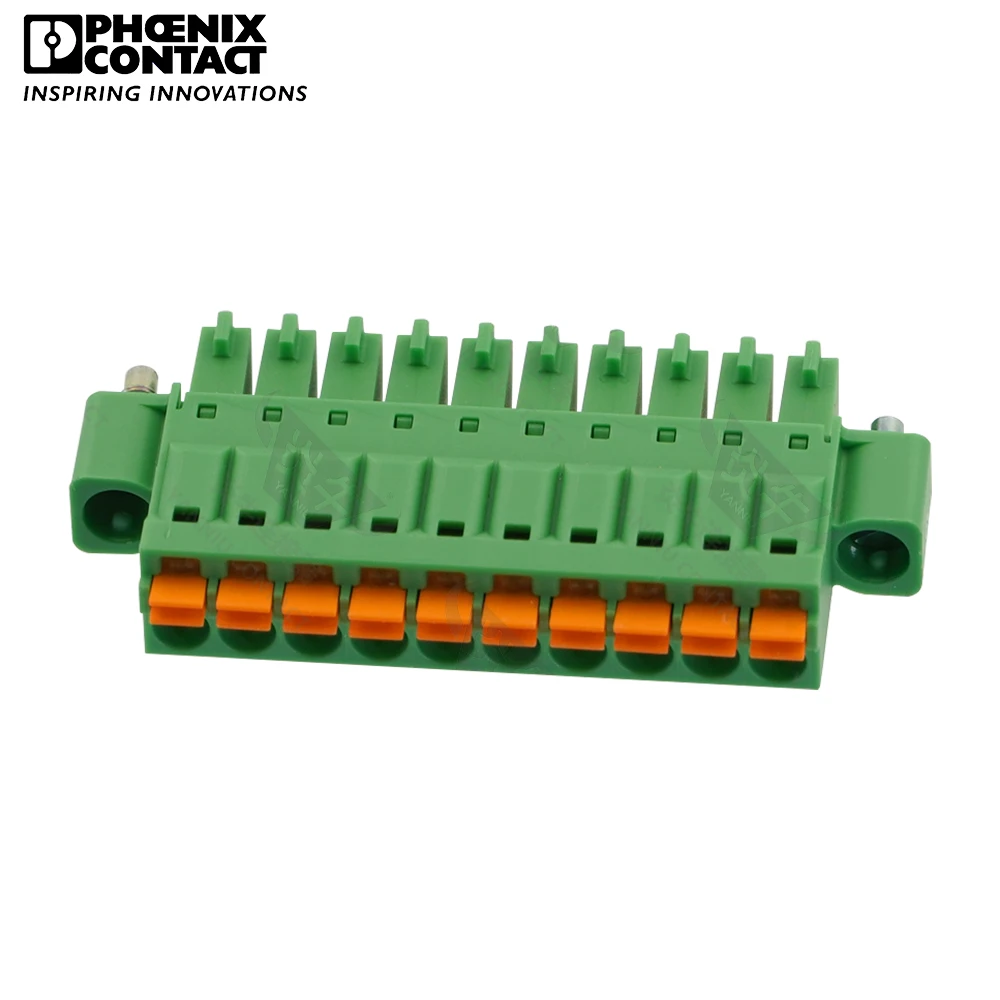 

3.5mm Original Genuine Phoenix Contact Connector PCB Pluggable PLUG-IN Terminal Block 10 Pin FMC 1.5 STF 3.5 1966172 8A 160V