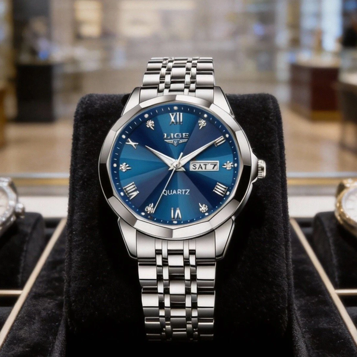 

Новые мужские часы LEGE: водонепроницаемые, с календарем, подсветкой, модные, наручные, люксовые, кварцевые, с римскими цифрами, reloj hombre