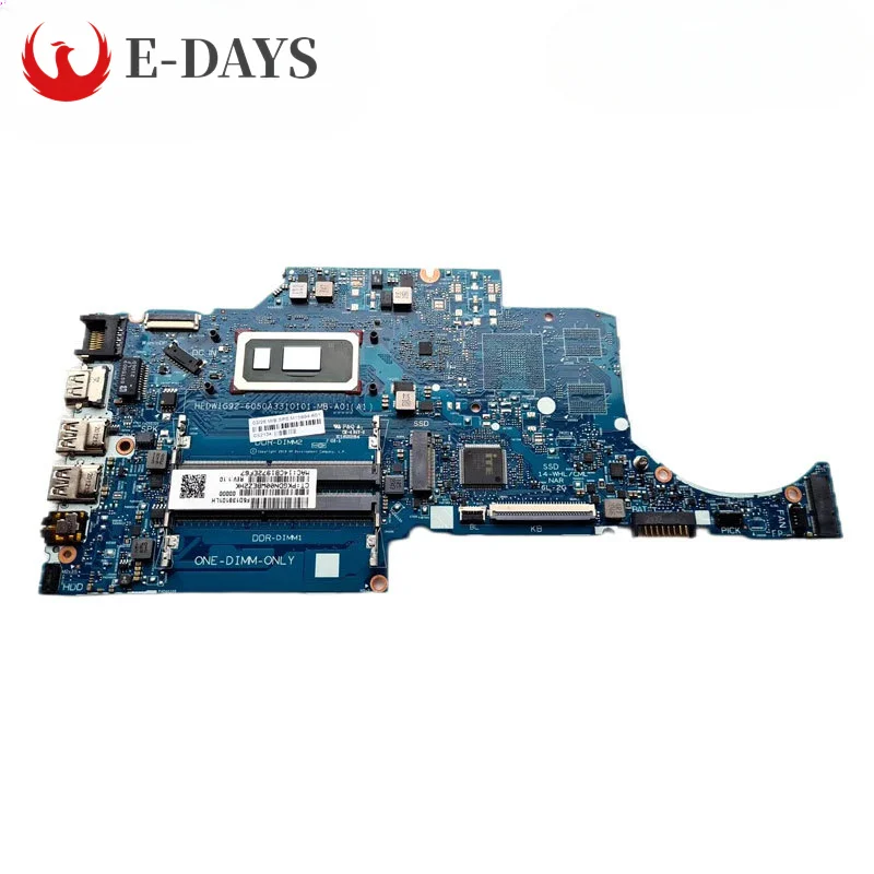 

For HP 14-CF Laptop Motherboard 6050A3108001 Mainboard CPU 6405U I3-10110U I5-10210U Slots DDR4 UMA 100% Tested Ok