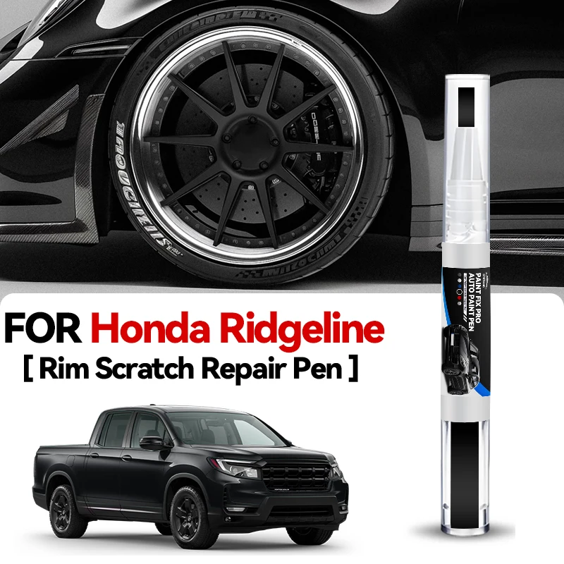 

Ручка-маркер для ремонта лакокрасочного покрытия колесных дисков Hot Wheel, для Honda Ridgeline 2005-2025, аксессуары для ремонта царапин, черный NH731P Bl