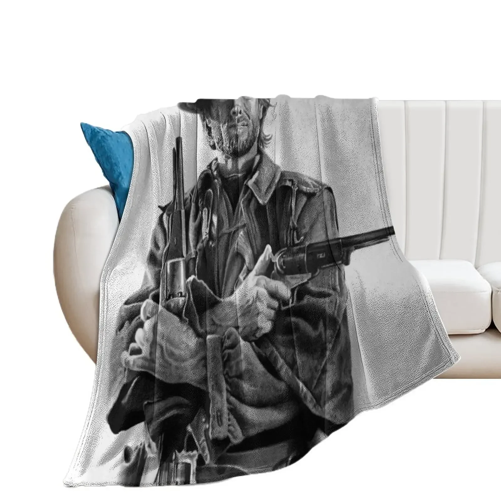 Clint Eastwood Josey Walesdrawing Throw Blanket Thins Comforter Decorative Sofa Blankets