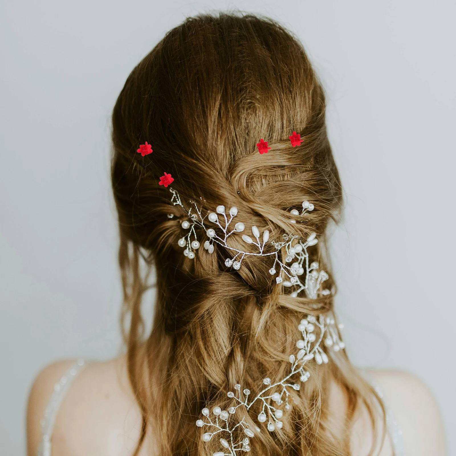 Frosted Flower Hair Clips Mini Children Snap Clips Bulk Durable Plastic Easy Elegant Suitable All Seasons Party