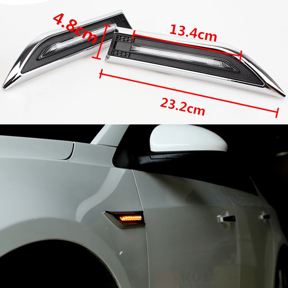 Car Accessories Led Lamp Led Turn Light Led Side Light Side Marker Turn Signal Lights for Chevrolet Cruze 2009-2014 Sedan Hatchb