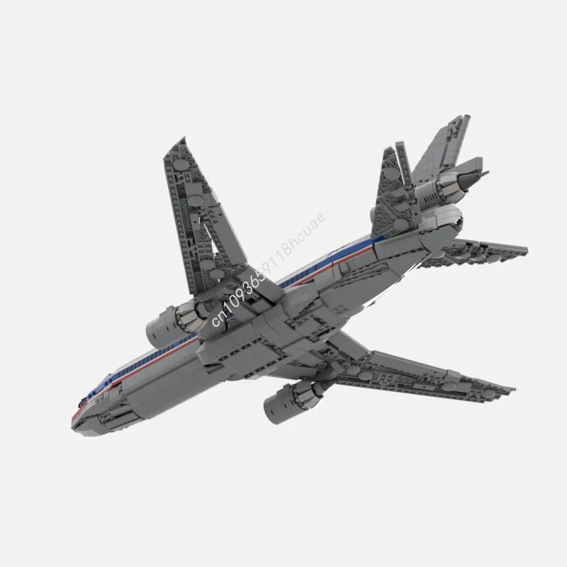 1895pcs MOC DC-10 American Airlines  Building Blocks Solve the problem up creativity teenager Adult collector Christmas toy Gift view 4