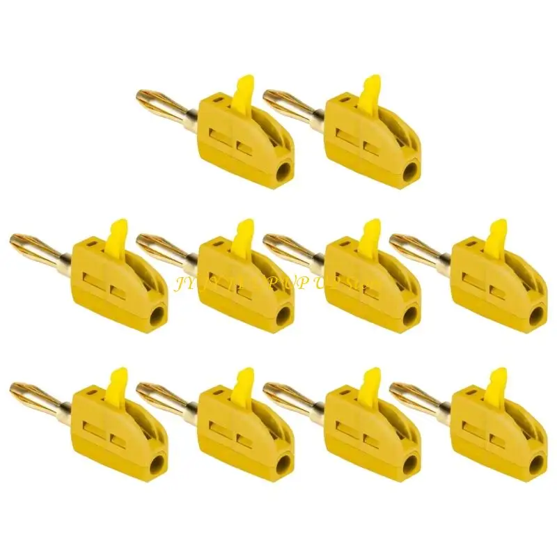 B2RF 10pcs متينة 4 مم لوحة الذهب الموصلات الموزات 32A الاتصال الحالي اتصال سريع لأداة الاختبار الكهربائي