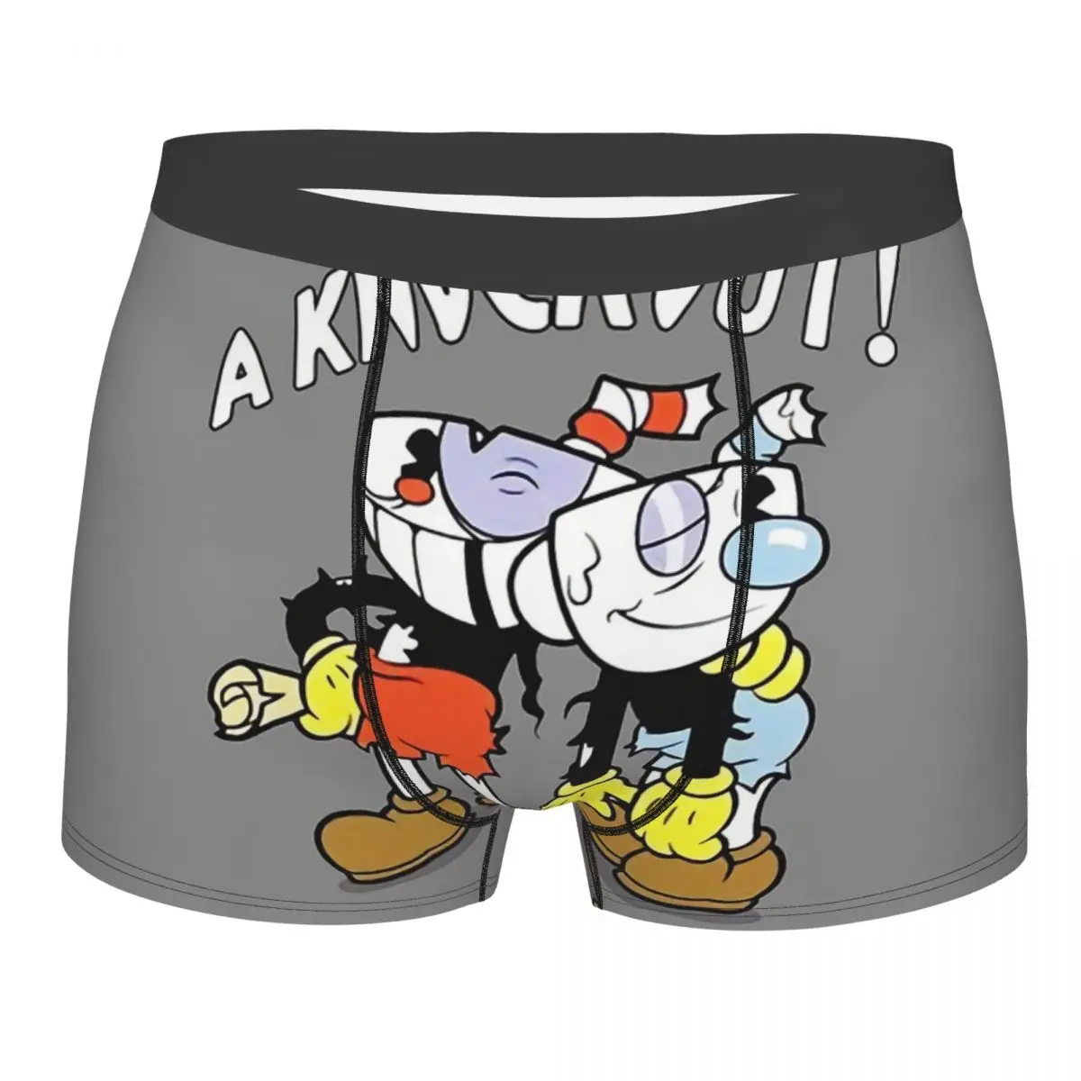 Cuphead Cala Maria Game Vintage Retro Poster A Knockout Underpants Breathbale Panties Man Underwear Sexy Shorts Boxer Briefs