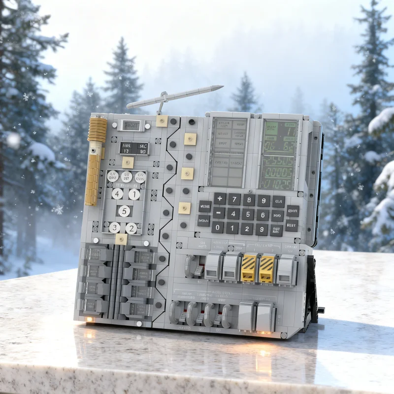 2768 peças MOC NASA Apollo 13 Módulo de Comando Interativo, Blocos de Montagem de Modelo Espacial, Presente Criativo DIY, Decoração Premium