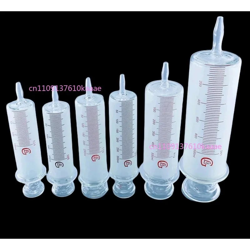 

150ml/200ml/250ml/300ml/500ml/1000ml All Glass Syringes Large sausage device Glass Injector large caliber