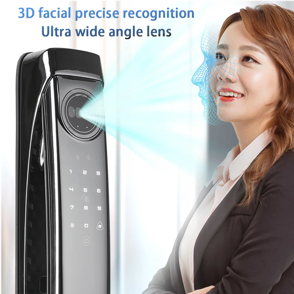 Glomarket 3d Face Recognition Digital Automatic Electronic Fingerprint Biometric Lock Cerradura Wifi Smart Lock