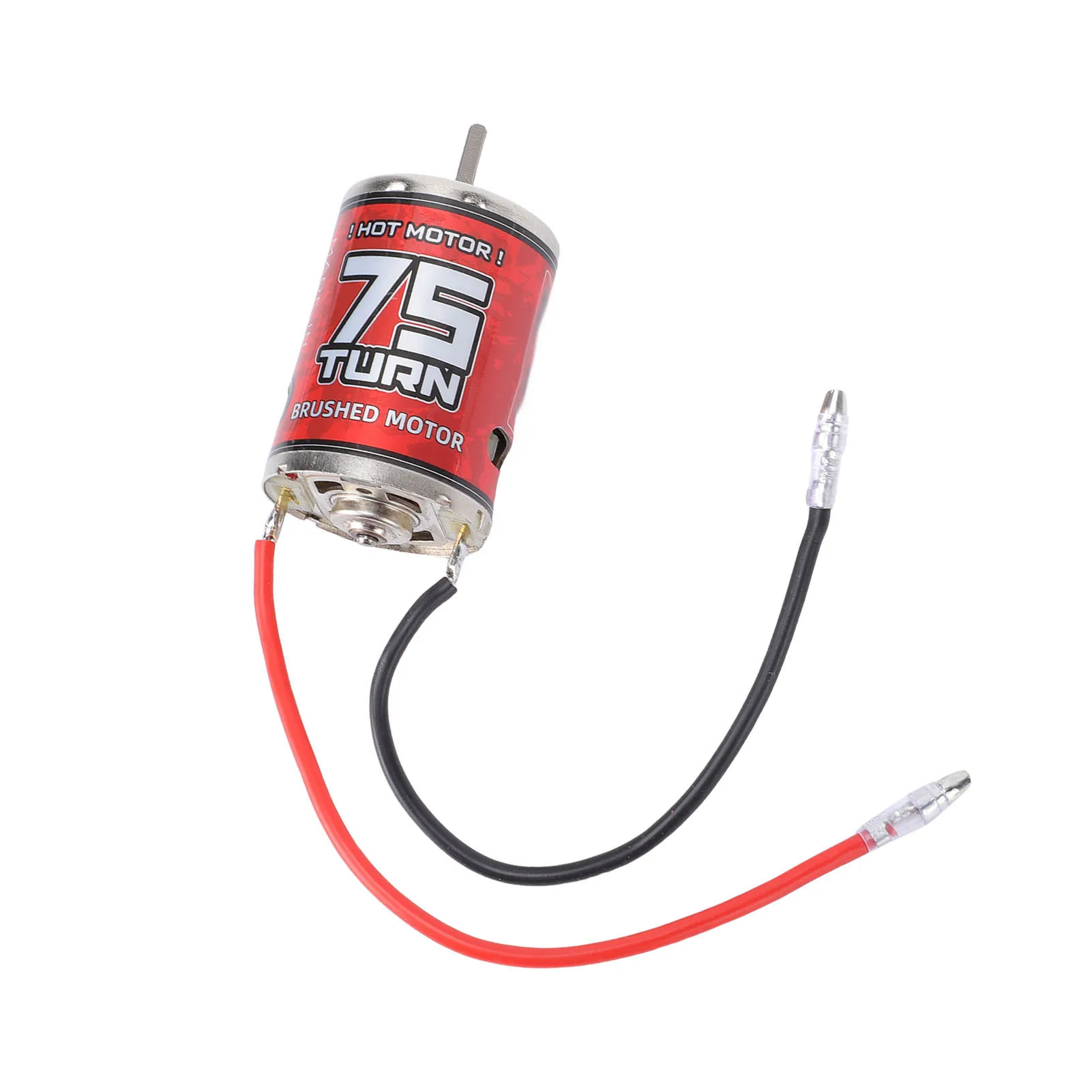 Motor cepillado 75T 540, Motor cepillado 540, alta torsión, bajo ruido, Motor RC 75T para coche RC, barco, maletero, carcasa de acero inoxidable