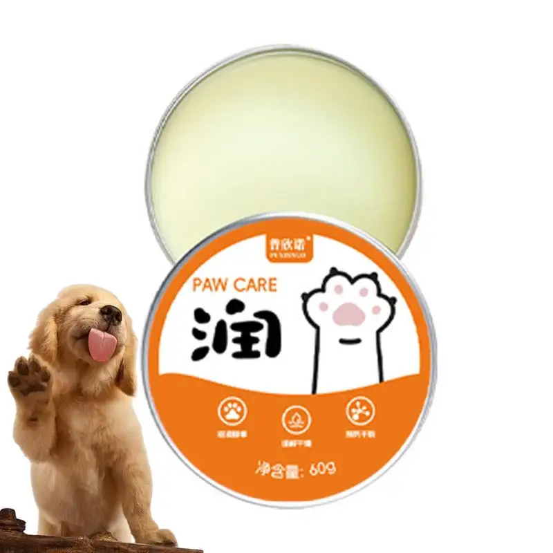 Cat Paw Pad Balm 60g Multi-Function Cream Balm For Fast-Acting Paw Care Portable Pet Cat Feet Moisturization Cream For Puppies