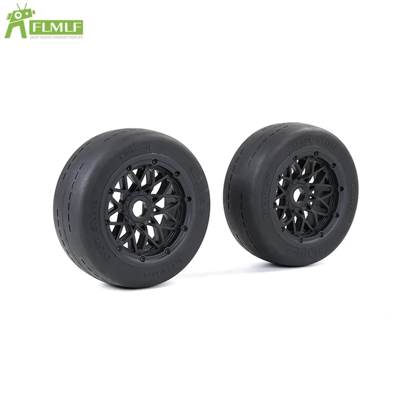 

Slick Wheel Tyres Front or Rear Tire Assembly Kit Gen.2 Fit for 1/5 HPI ROFUN BAHA ROVAN KM BAJA 5B SS Rc Car Toys Games Parts