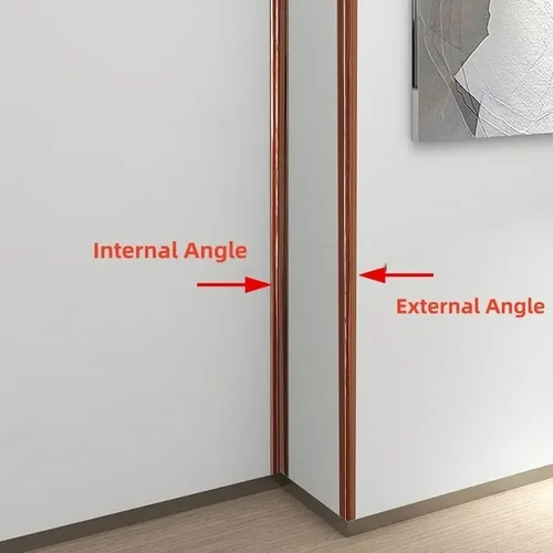 Imagen 2 del producto Tira decorativa autoadhesiva de PVC de 5/1M, pegatina de pared, cinta anticolisión, tira protectora de parachoques, protector de esquina de pared para borde de muebles