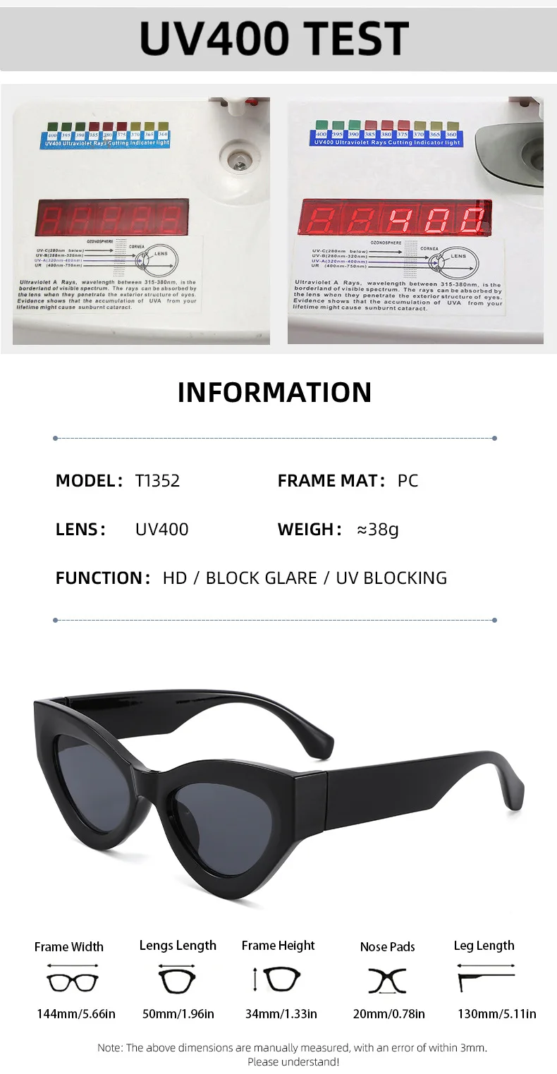 نظارات شمسية للرجال نظارات شمسية للنساء على طراز الهيب هوب الشرير الكلاسيكي، مناسبة لتسلق الجبال والسياحة واستخدام الشاطئ