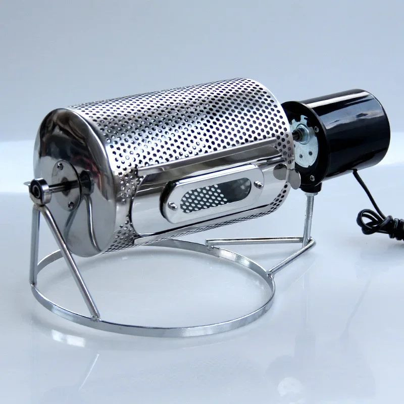 الفولاذ المقاوم للصدأ محمصة حبوب البن الصغيرة آلة الخبز الفول المنزل الكهربائية الفاكهة الجافة آلة القلي آلة القلي آلة الفول