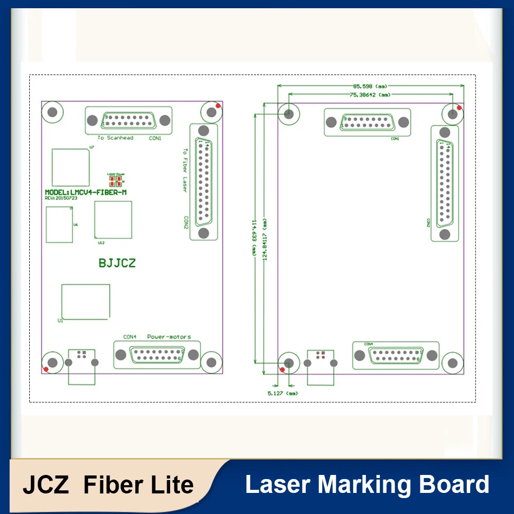 JCZ-LMCV4 originale Ezcad della carta del regolatore della macchina della marcatura del Laser di BJJCZ per la macchina della marcatura della fibra 1064nm IPG Raycus MAX