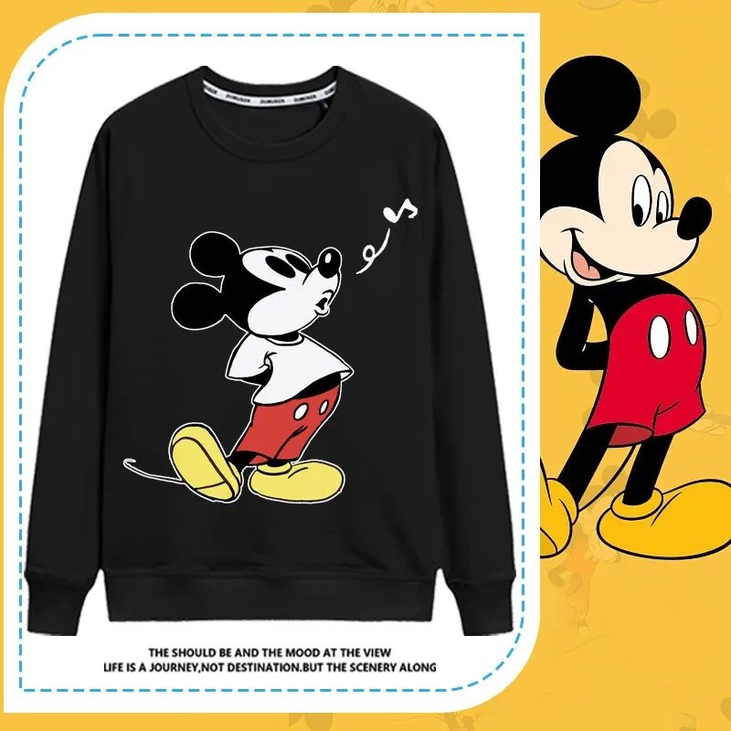 

Disney Mickey Mouse Co-branded Male Long Sleeve T-shirt Mickey Cartoon Peripheral Clothing Children's Top Boy Cotton Tide