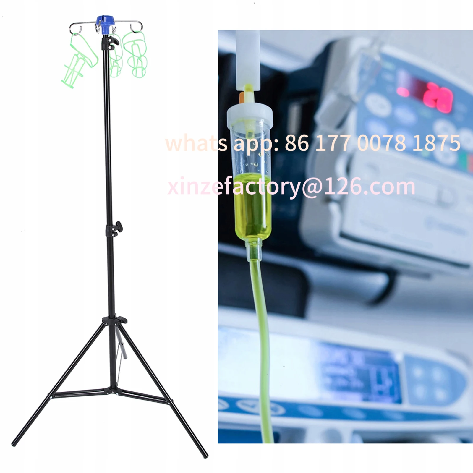 Regulowany, składany stojak na – Iv Infusion Pole recenzja i cena