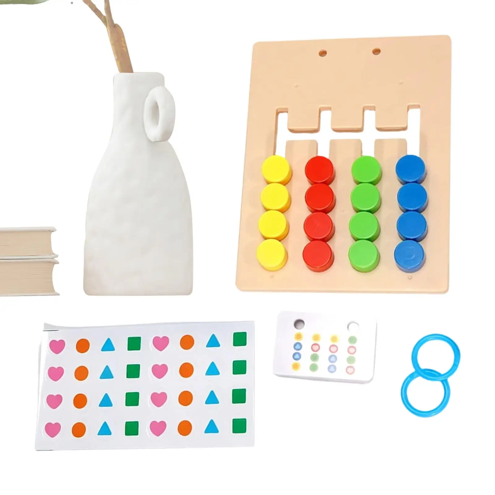 Word Game Interactive 2-in-1 Educational Wooden Matching Toys Children Word Spelling Games For Kids Aged 4-8 Classroom Preschool