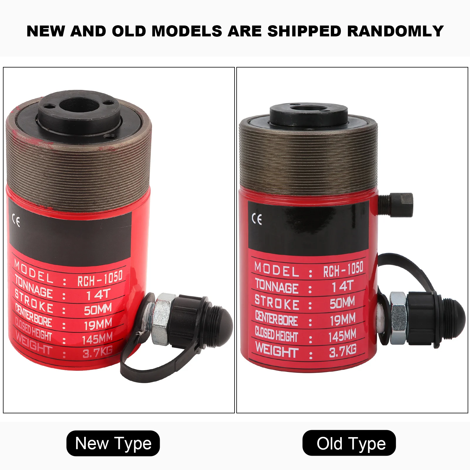 Strumenti hardware Cilindro idraulico Cilindro idraulico 14T Stantuffo a foro cavo separato Utensile elettrico Prodotti industriali RCH‐1050