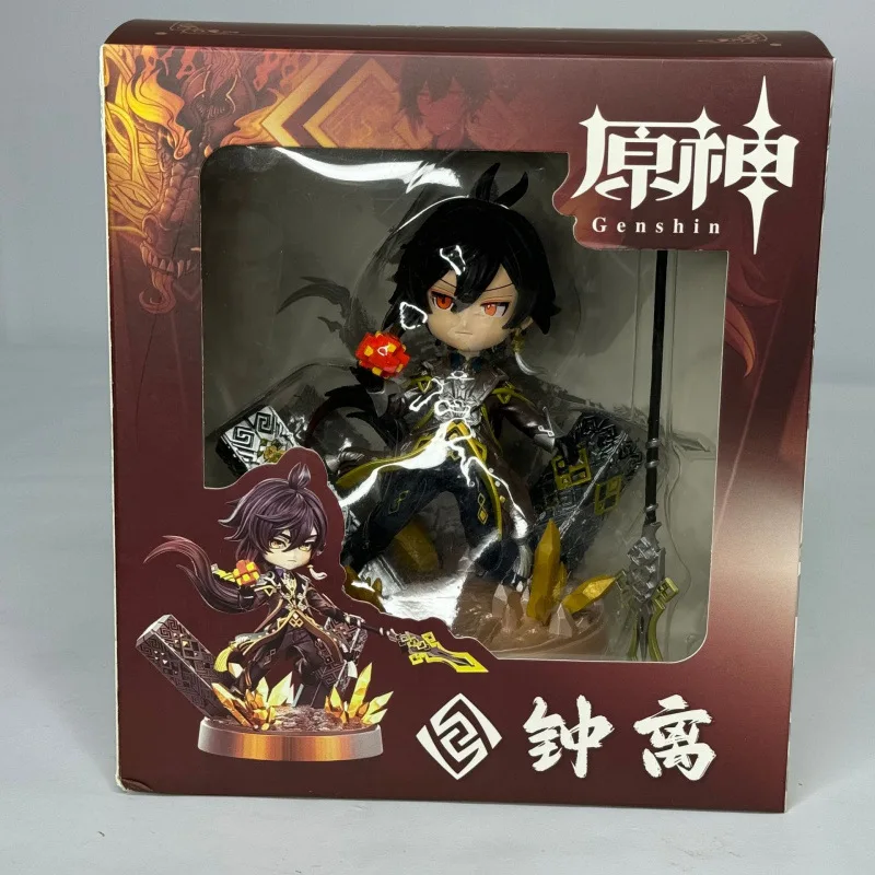 

Genshin Impact Chibi Zhongli Gk Figure Collectible Model Desktop Ornament Game Character Merchandise For Adult Anime Collectors