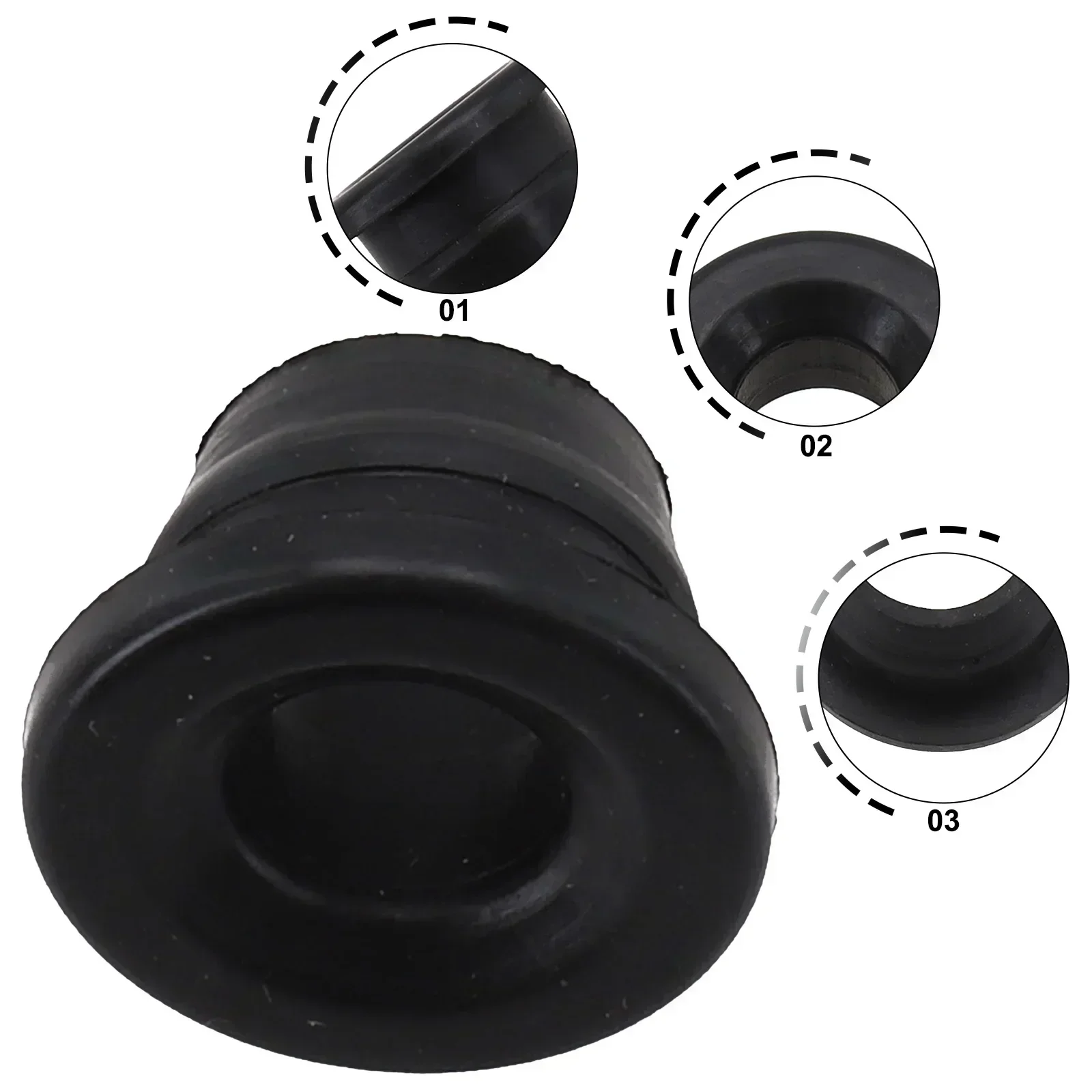 

Black PCV Valve Grommet Isolator For Nissan For Sentra For Altima 1995 2006 Anti Corrosion ABS OEM 11812 41B00